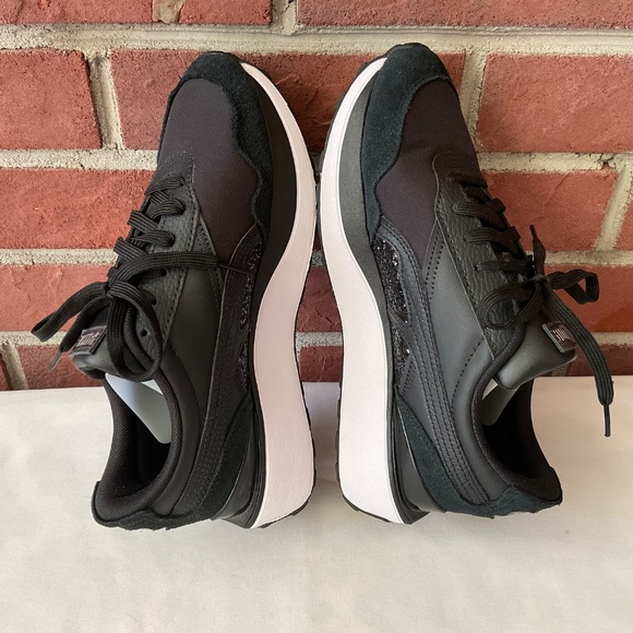 Puma Cruise Rider Lifestyle Black Sneakers Women’s 8.5 NEW - Picture 11 of 11